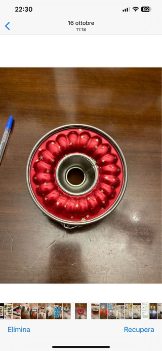 teglia in metallo in miniatura