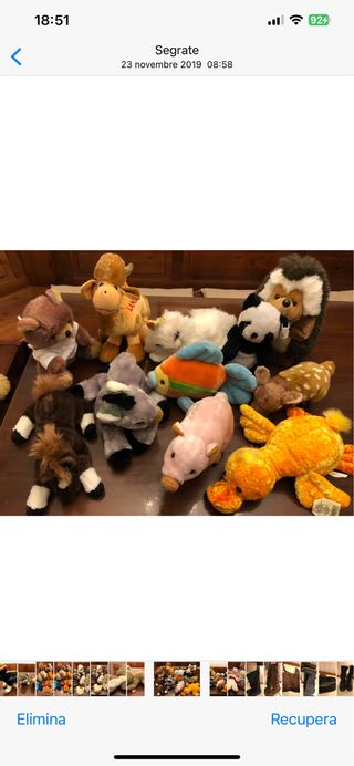 peluches piccoli tutti gli animali