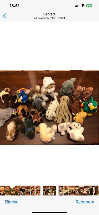 peluches piccoli tutti gli animali