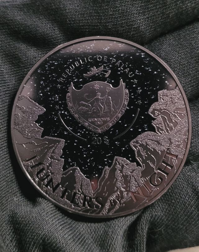 Moneda 5 Oz Plata BUHO REAL 2021 Hunters by Nigth