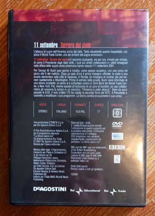 DVD "11 settembre: terrore dal cielo"
