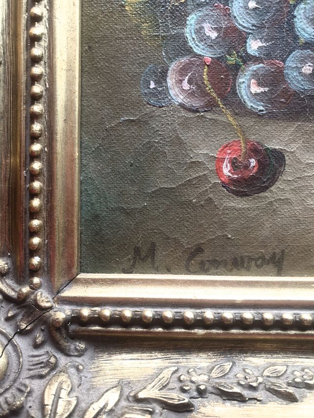 M.CONWAY Siglo XIX Óleo sobre lienzo