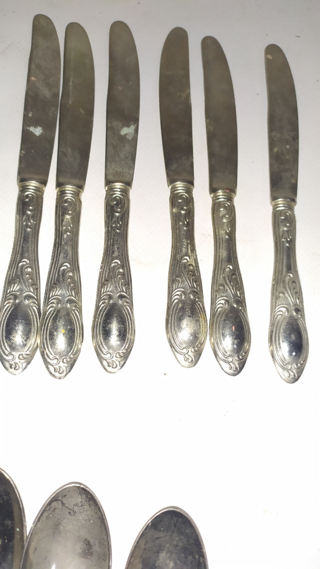 Posate antiche 18 pezzi argento