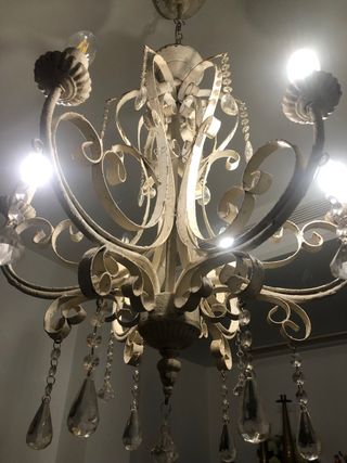 lampara de salón decapada con lágrimas Artikel