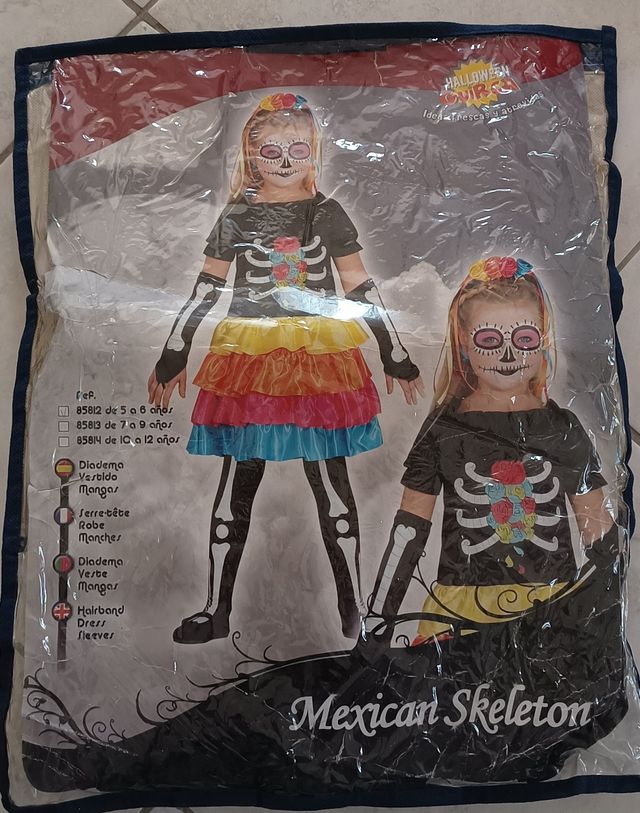 Vestito Halloween El via de los muertos