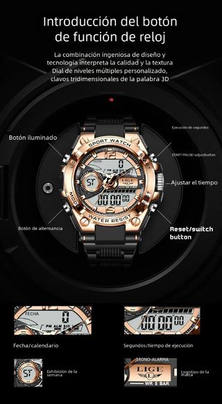 Reloj Deportivo Militar Alta Gama 