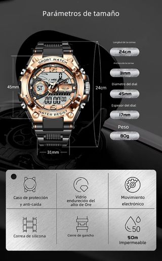 Reloj Deportivo Militar Alta Gama 