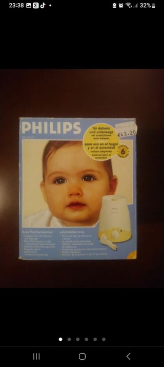 Calienta biberones philips