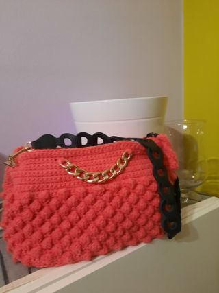 Borsa fatta a mano un lana cotta