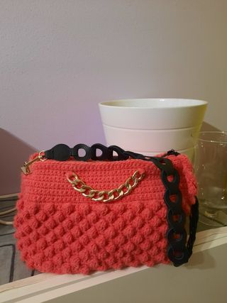 Borsa fatta a mano un lana cotta