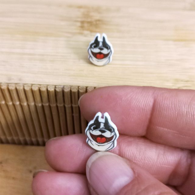 Lindos pendientes de perro american bully