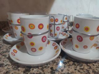 Juego vasos de leche