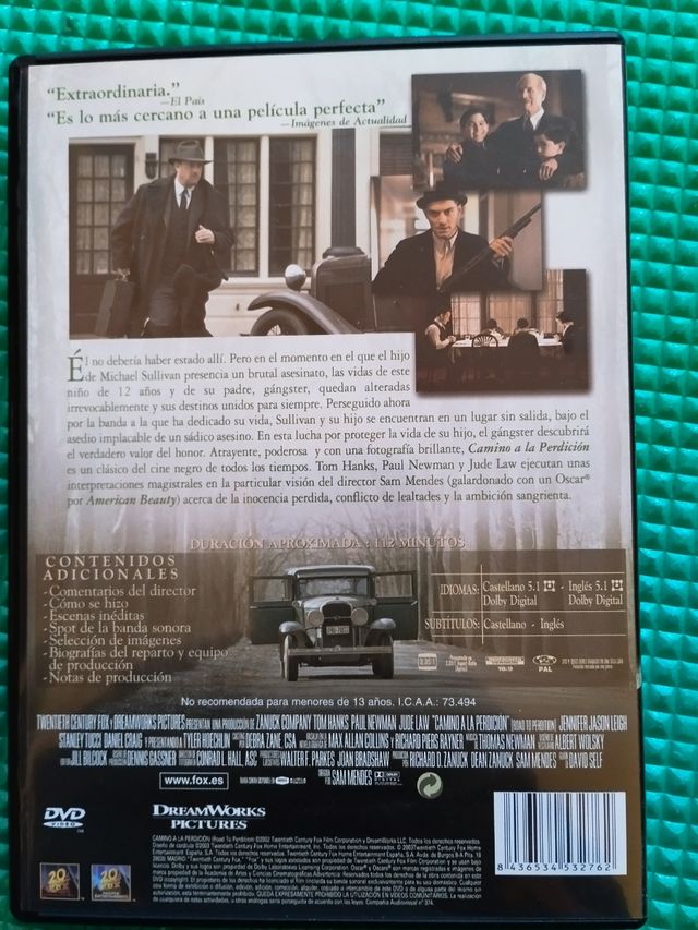 DVD Camino a la perdición