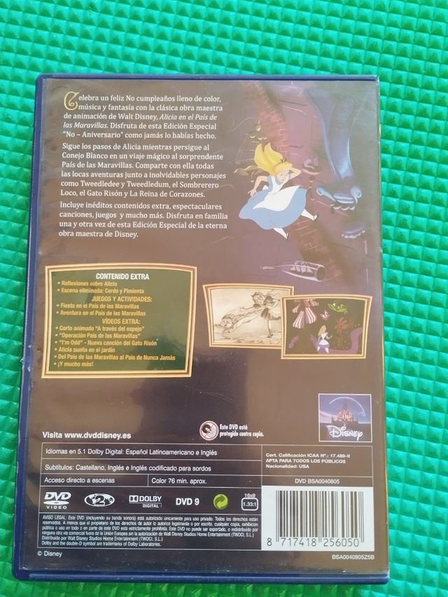 DVD Alicia en el país de las maravillas