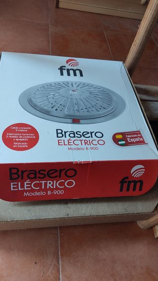 Mesa camilla, cristal y brasero eléctrico 