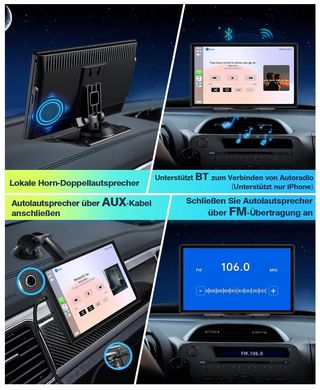CarPlay 9" Portatil Android/Ios