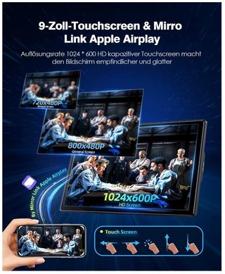 CarPlay 9" Portatil Android/Ios