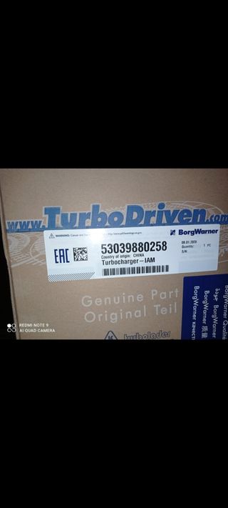 Turbo 2.0 Tdi 140cv 53039880258
A4/A6 grupo vag 