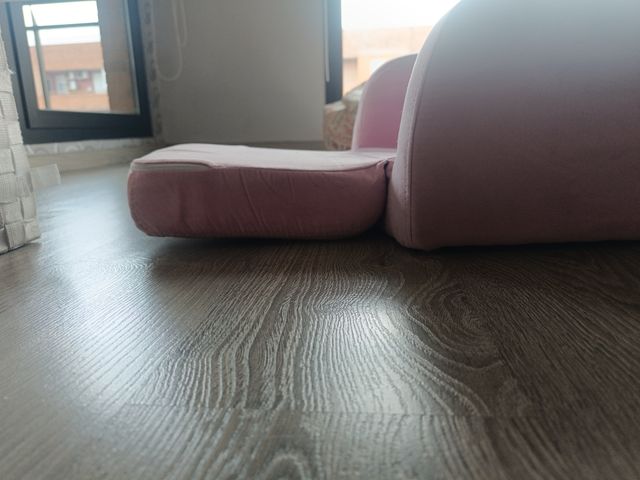 Sillón rosa convertible