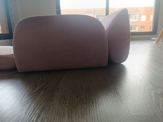 Sillón rosa convertible