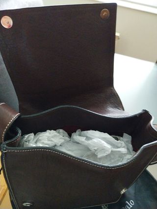 Bolso bandolera Plata de Palo . Unisex .