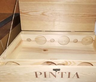 cajas botelleros madera