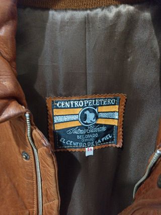 Cazadora de piel auténtica 