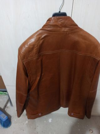 Cazadora de piel auténtica 