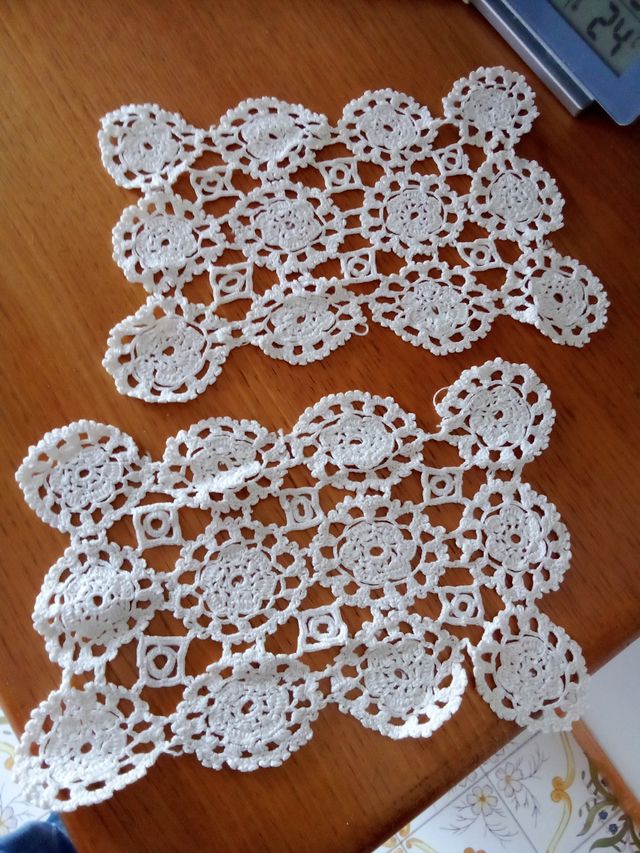 Coppia Centro tavola fatte a mano