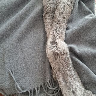 bufanda poncho pelo de conejo nuevo Latouche.