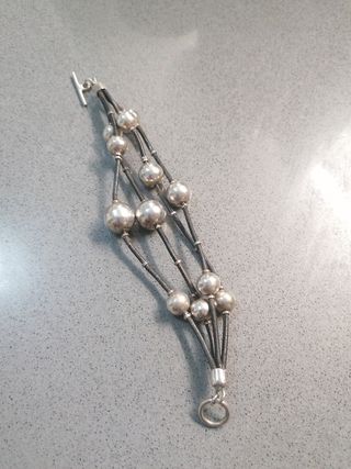 Pulsera bolas Mercado de la plata 925. Impecable.