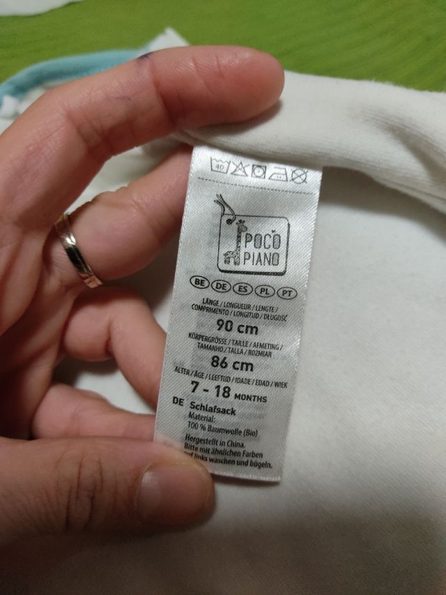 Saco bebé otoño primavera 18 meses