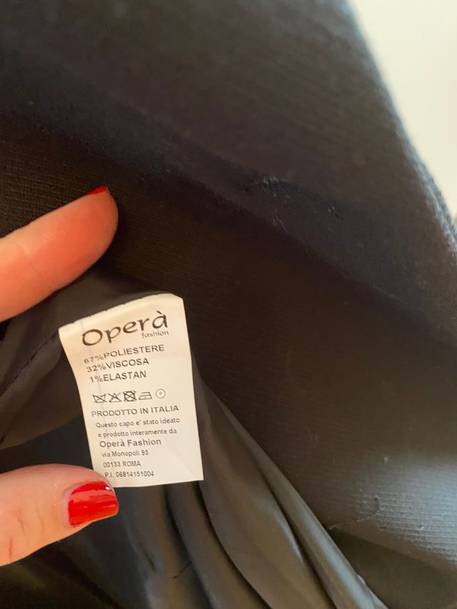 cappotto nero taglia 44 nuovo