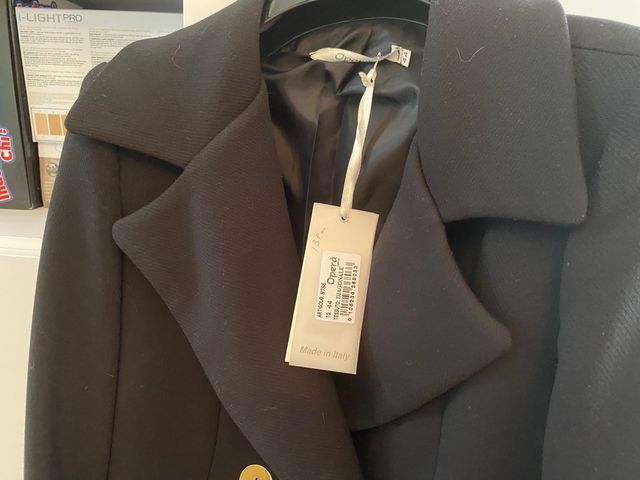 cappotto nero taglia 44 nuovo