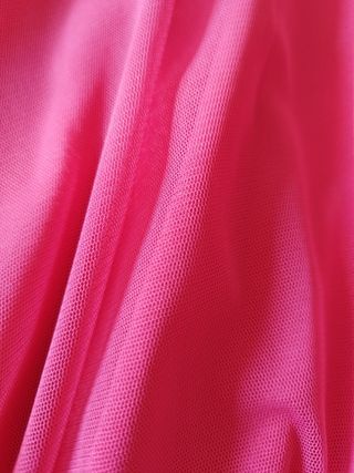 Vestido fiesta palabra honor tul fucsia