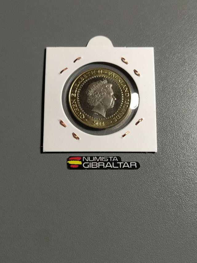 Moneda 2 pounds Islas Malvinas 2014