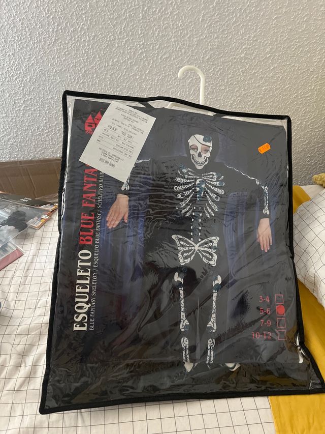 disfraz niño esqueleto