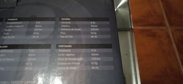 Monocular visor Nocturno Bushnell Equinox 4.5x40