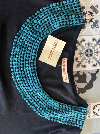 Vestido negro y azul nuevo