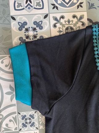 Vestido negro y azul nuevo