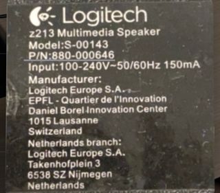 Altavoces Logitech Multimedia Speakers Z213 negro