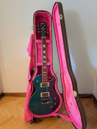 Guitarra eléctrica Les Paul Cort con estuche Gator