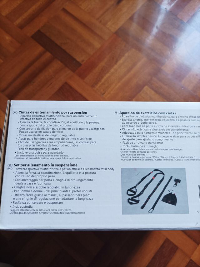 cintas de entrenamiento