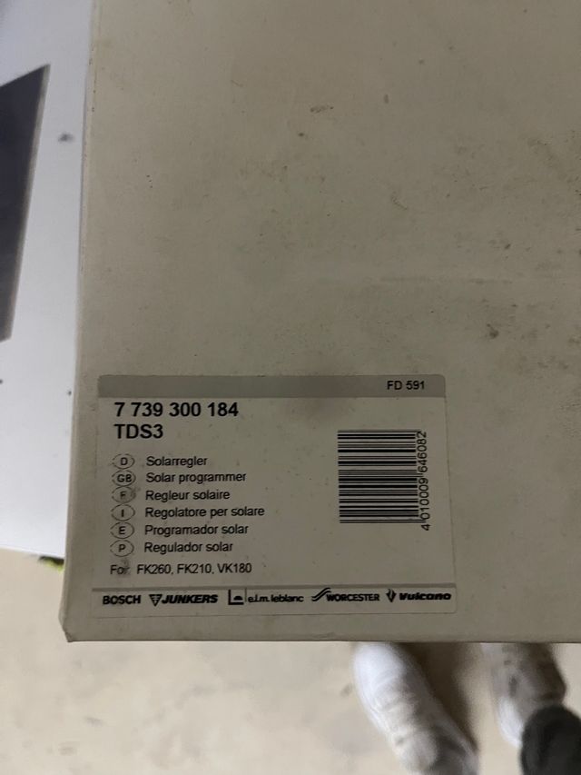 Programador solar Junkers Tds3