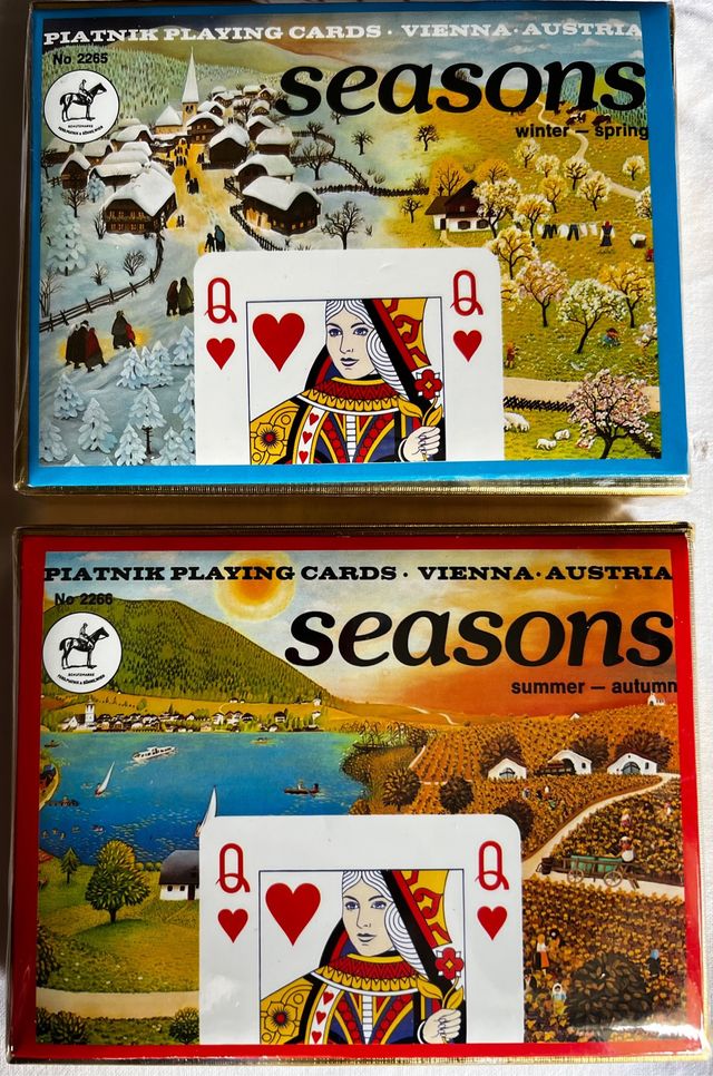 Piatnik playing cards seasons