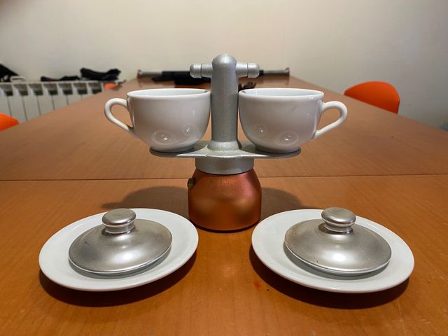 caffettiera irmel maggiolina due tazze