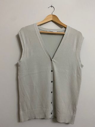 Chaleco punto de zara  