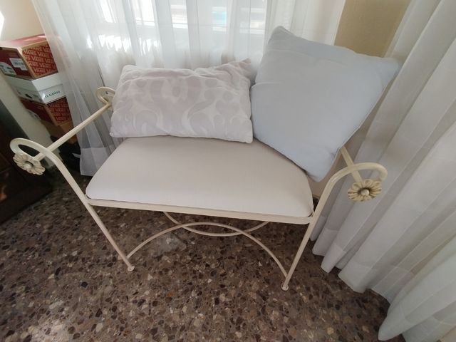 Banco decorativo forja