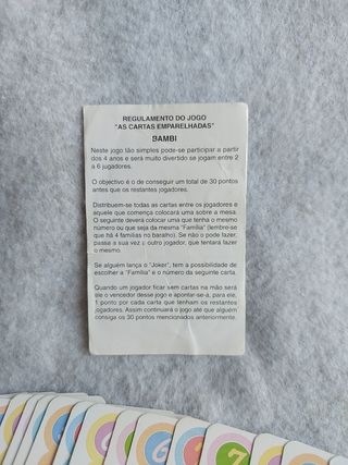 Jogo de cartas Bambi Disney