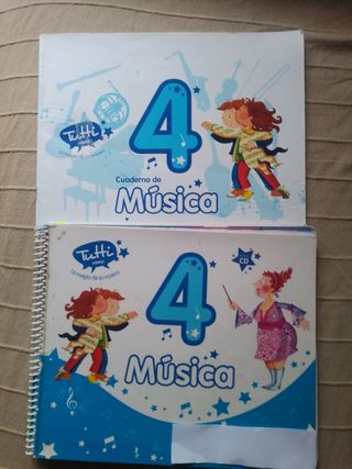 Libro de música 4 con cuaderno